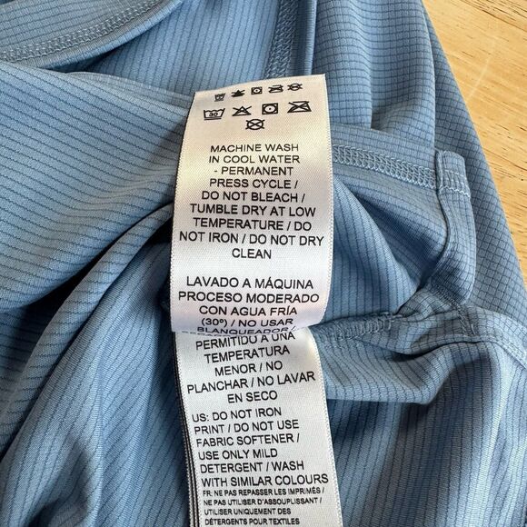 PUMA Gym Work Out Sporty Short Sleeve Athletic Textured T -Shirt Blue XXL NEW - Picture 9 of 12